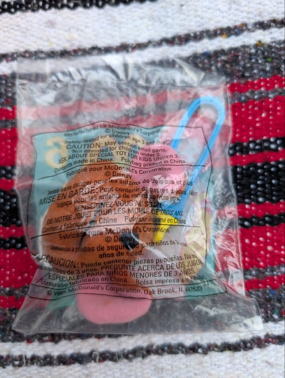3 For $15 🩷 1999 Mcdonalds Happy Meal Toy Winnie The Pooh #6 Roo